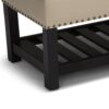 Lomond - Storage Ottoman Bench - Satin Cream - Image 4