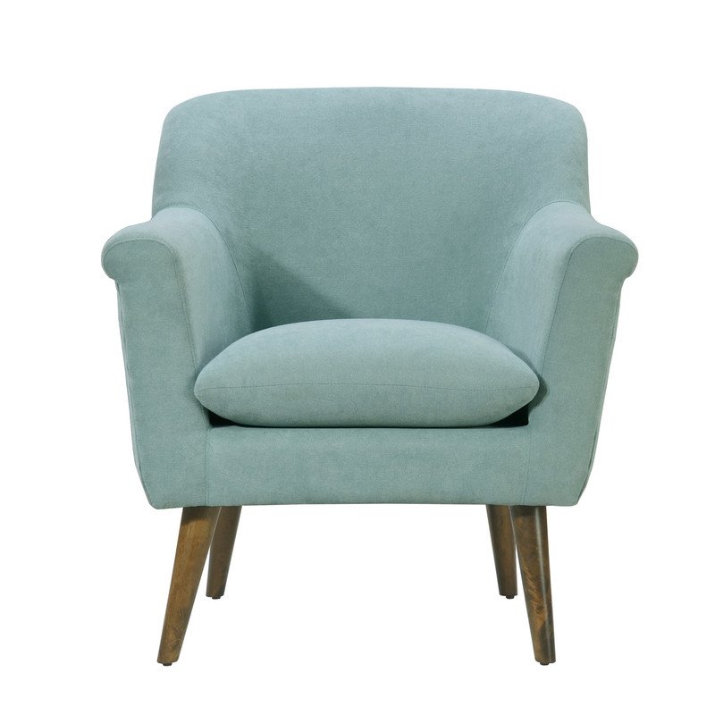 Shelby - Woven Fabric Oversized Armchair - Aquamarine Teal - Image 4
