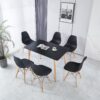 Table, Dining Table, Office Table, Coffee Table - Matte Black - Image 2
