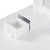 Elegant Makeup Vanity Desk With Adjustable Mirror And Storage And Construction - White - Image 10