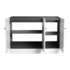 Contemporary Freestanding Bathroom Vanity With Resin Sink & Soft Close Cabinet Doors - White - Image 15