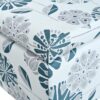 Luxury Storage Ottoman With Floral Patterned Fabric, Soft Close Hinges, Functional Footrest & Seat - Multicolor - Image 16