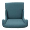 Alight - Upholstered Dining Chair With High Back And Birch Wood Legs - Teal - Image 5