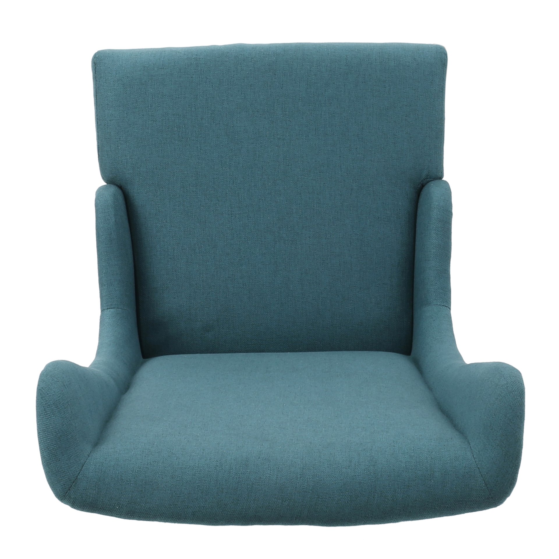 Alight - Upholstered Dining Chair With High Back And Birch Wood Legs - Teal - Image 5