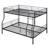 Full Long Over Queen Metal Bunk Bed - Black - Image 3