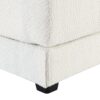 Oversized Deep Seat Sectional Sofa With Reversible Chaise, Loop Yarn Fabric 5 Seat Armless Indoor Furniture, Convertible L-Shaped Couch - Cream - Image 9
