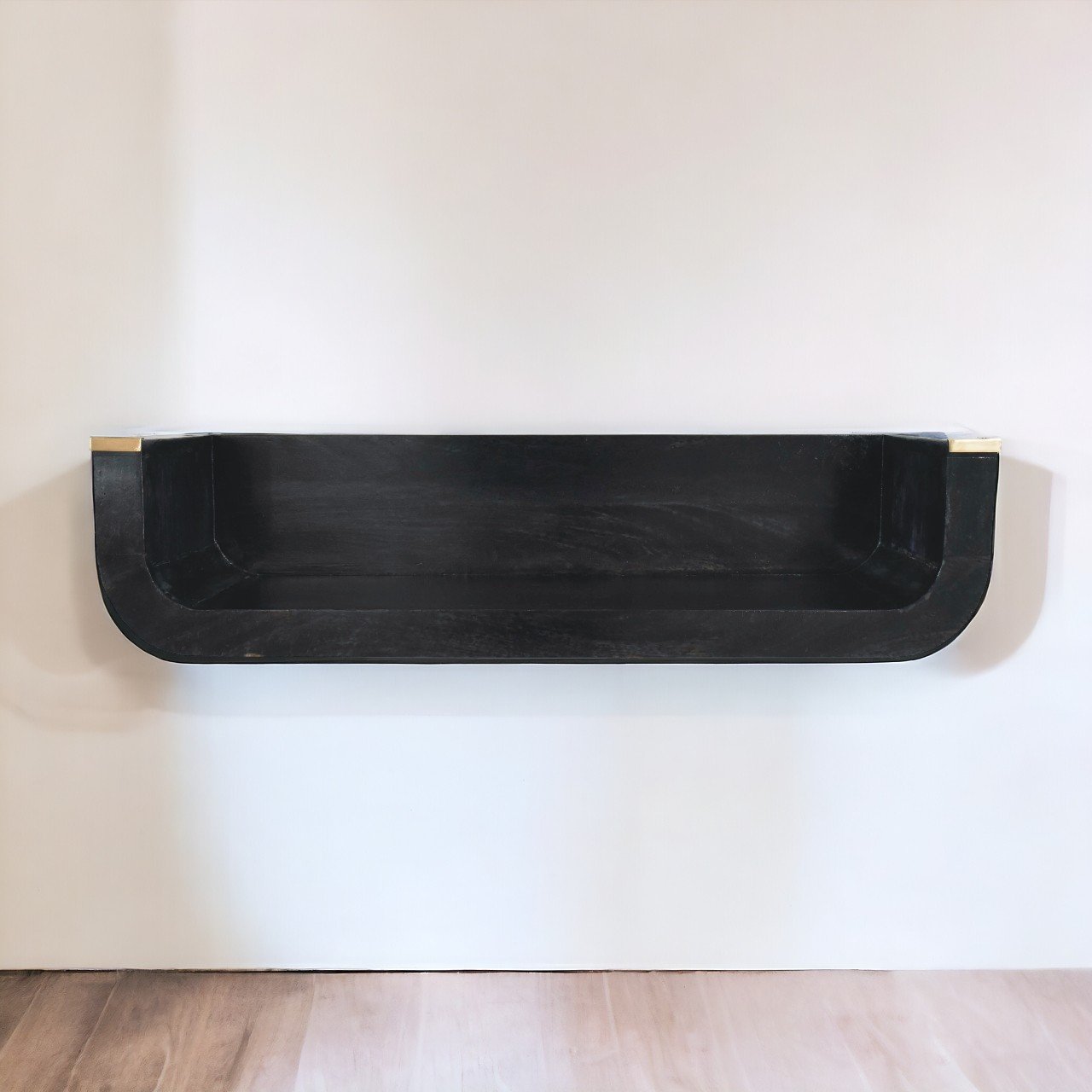 Indira - Floating Console Table - Black - Image 10