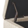 Glouster - Contemporary Storage Ottoman V2 With Upholstered Fabric - Sand - Image 13