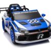 12V4A 20W*2 One Button Start, Forward And Backward, High And Low Speed, Music, Front Light, Power Display, Two Doors Can Open, 2.4G R / C, Seat Belt Four Wheel Absorber Kids Ride On Car - Blue - Image 3