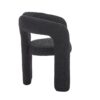 Contemporary Designed Teddy Fabric Upholstered Accent / Dining Chair - Black - Image 21