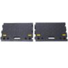 Heavy Duty Plastic 4" High Portable Automotive Curb Ramp For Cars & Wheelchairs Interlocking Design - Black - Image 5