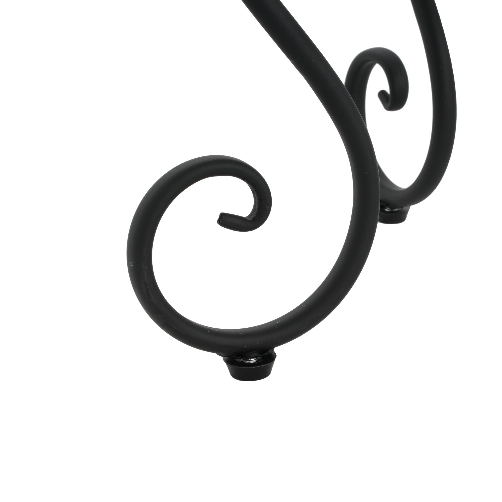 Outdoor Side Table With Ceramic Tile Top And Powder Coated Steel Frame - Black / Colorful - Image 8