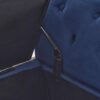 Velvet Multifunctional Storage Ottoman Bench With Pillow - Navy Blue - Image 12