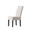 Carter - 5 Tuft Dining Chair With Button Tufted Backrest And Espresso Legs - Ivory - Image 7