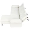Convertible Futon Sofa Bed Futon Sofa Couch With An Adjustable Backrest, A Reversible Chaise Lounge And 2 Removable Armrest Pillows For Living Room - Beige - Image 20