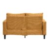 Modern Upholstered Loveseat Sofa, High Resilience, Wooden Frame 2 Seater For Small Spaces - Orange - Image 8