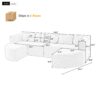 Boneless - Couch Modular Sectional Sofa With Deep Seating, Curved Design - Black - Image 3