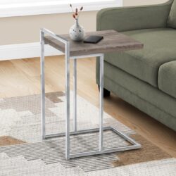 Accent Table C - Shaped, Contemporary And Modern - Taupe