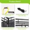 Steel Garden Cart, Heavy Duty 1400 Lbs Capacity, With Removable Mesh Sides To Convert Into Flatbed, Utility Metal Wagon With 2-In-1 Handle And 16 In Tires, Perfect For Garden, Farm, Yard - Black - Image 7