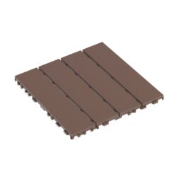 Interlocking Deck Tiles, 44 Pack Patio Deck Tiles, XSquare Waterproof Outdoor All Weather Use, Outdoor And Indoor Patio Decking Tiles For Poolside Balcony Backyard - Brown