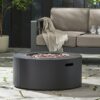 Modern Iron Propane Fire Pit, 32" Round, 40, 000 Btu - Dark Gray - Image 6