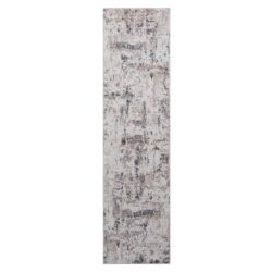 Payas - 2' X 8' Abstract Runner Rug - Cream / Brown