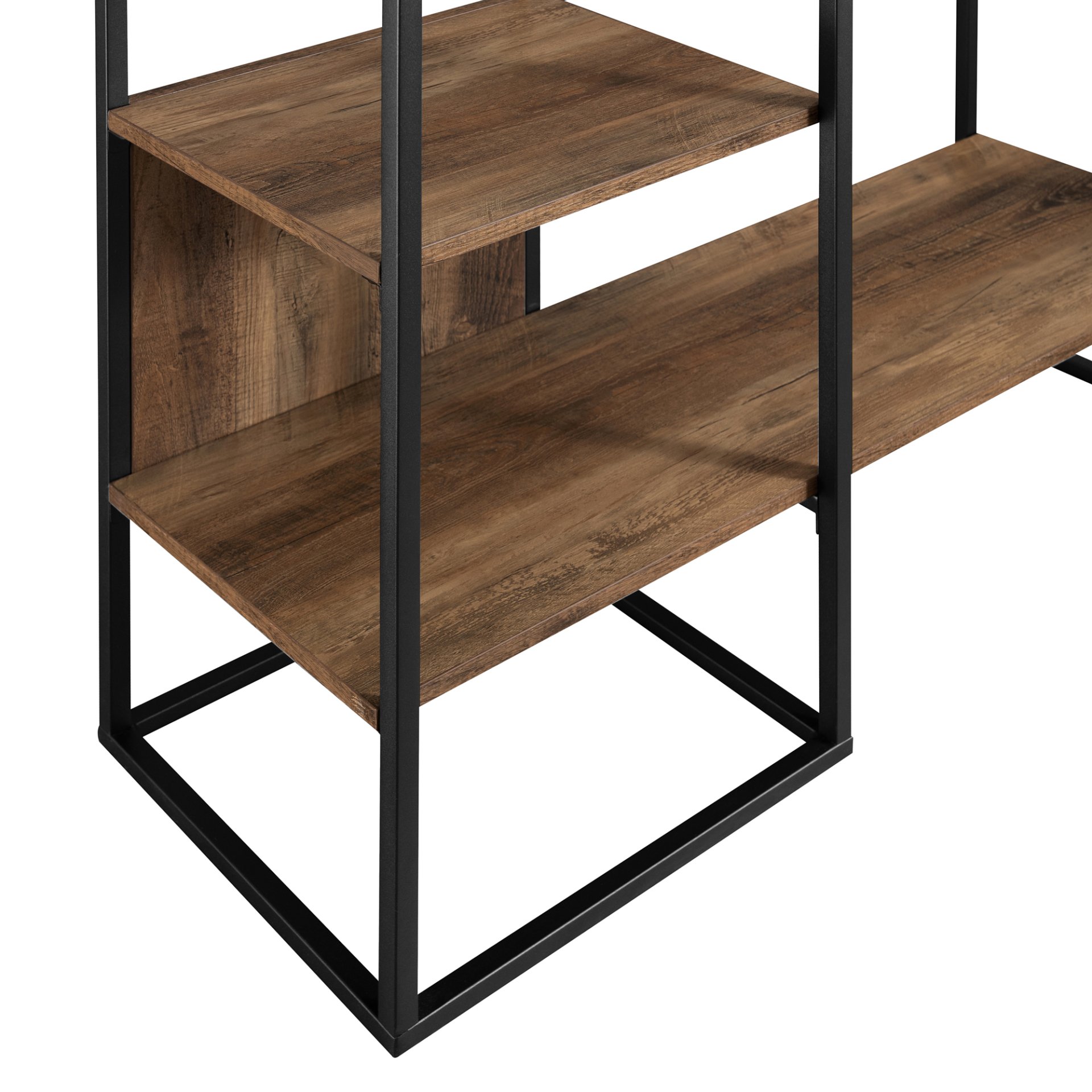 Modern Hall Tree With Hanging Storage - Rustic Oak - Image 6