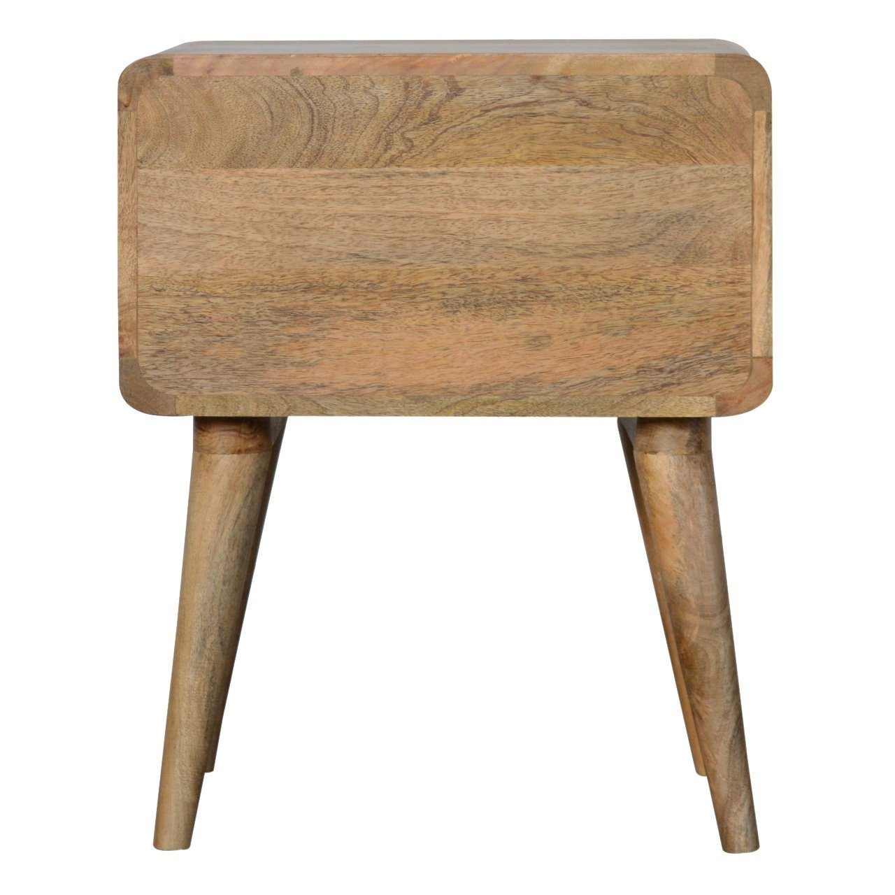 Curved Bedside Table - Oak - Image 9