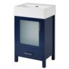 Bathroom Vanity With Ceramic Sink And Ample Storage, Ideal For Small Bathrooms - Blue - Image 18
