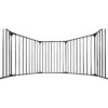 Adjustable Safety Gate 8 Panels Play Yard Metal Doorways Fireplace Fence Christmas Tree Fence Gate For House Stairs Gate Prohibited Area Fence - Black - Image 16