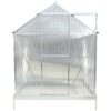 6.3'x6.2'x7' Polycarbonate Greenhouse, Heavy Duty Outdoor Aluminum Walk-In Green House Kit With Rain Gutter, Vent And Door For Backyard Garden - Aluminium - Image 8