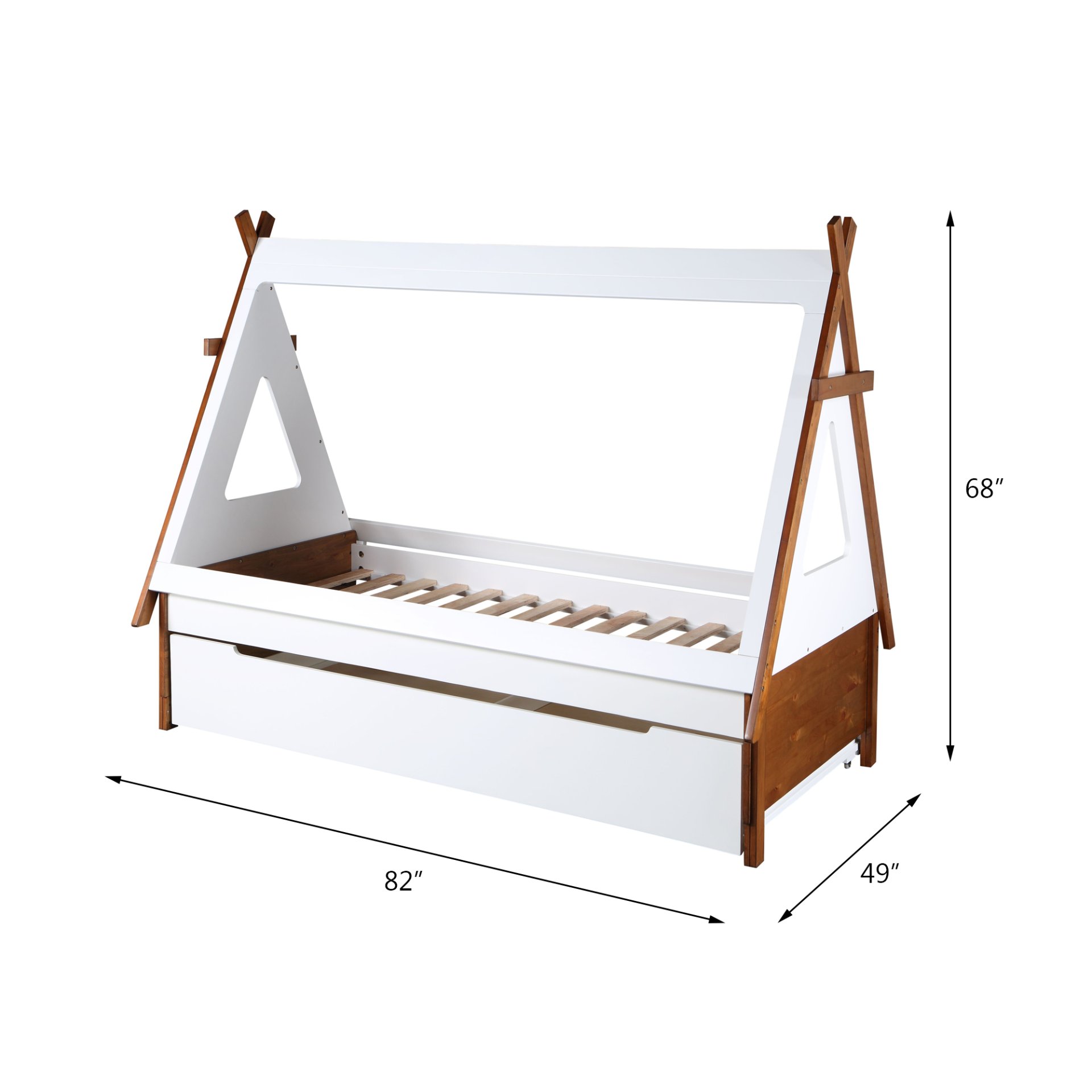 Loreen - Twin Bed - White - Image 4