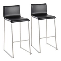 Mara - Contemporary, Barstool (Set of 2) - Black