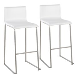 Mara - Contemporary Barstool (Set of 2) - White