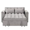 Multi Functional Sofa Bed With Cup Holder And USB Port For Living Room Or Apartments - Gray - Image 11