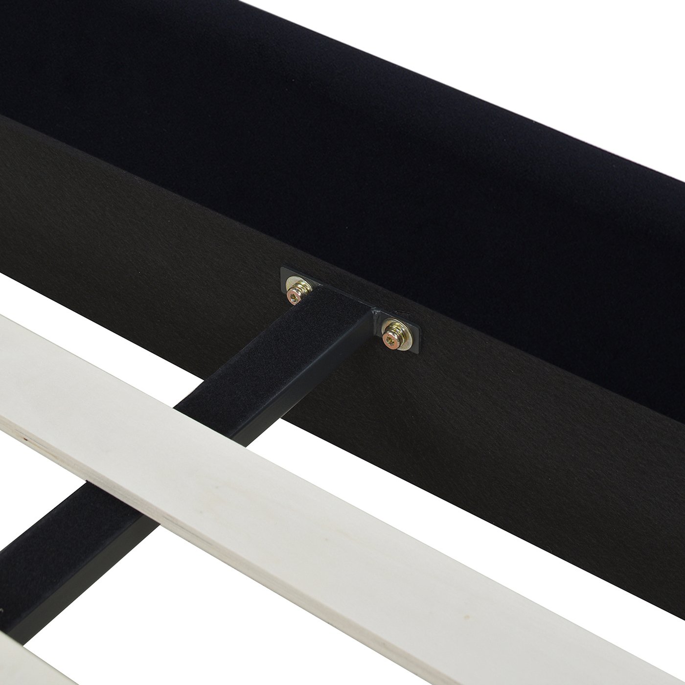Aspen - Queen Vertical Tufted Headboard Platform Bed Set - Anthracite Black - Image 4