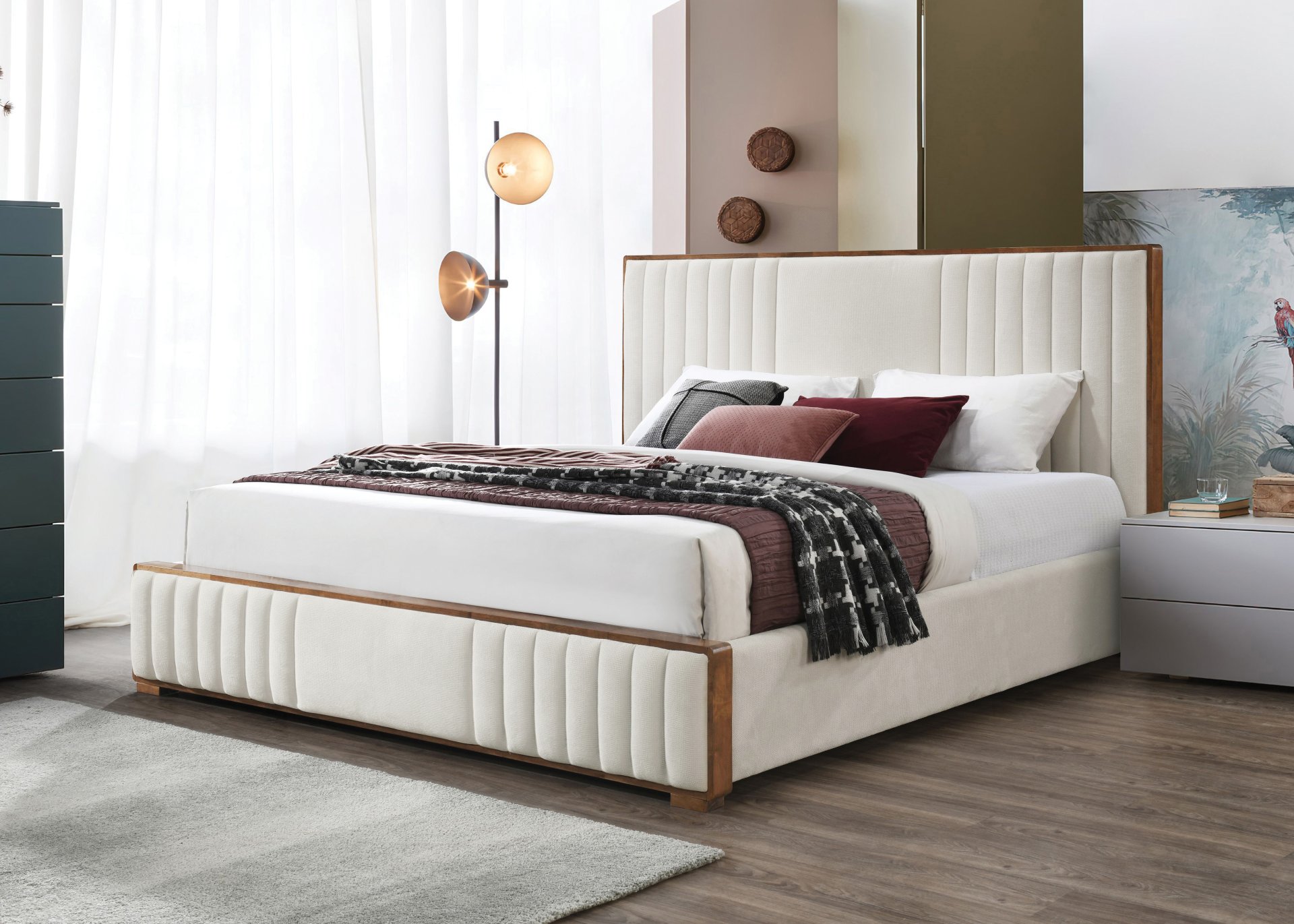 Kaleea - Queen Bed - Beige - Image 2