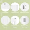 Bathroom Storage Cabinet With Multi Functional Storage Space, Drawer With Slide Rails, Adjustable Shelf - White - Image 8