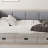 Full Size Daybed With 3 Drawers And 3 Storage Compartments - Gray - Image 14