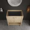 Modern 30'' Freestanding Bathroom Vanity With 2 Soft Closing Doors, (Excluding Sink) - Oak - Image 8
