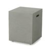 Modern Magnesium Oxide Tank Holder Side Table With Smooth Concrete Surface - Light Gray - Image 7