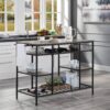 Lona - Kitchen Island - Rustic Oak / Black - Image 6