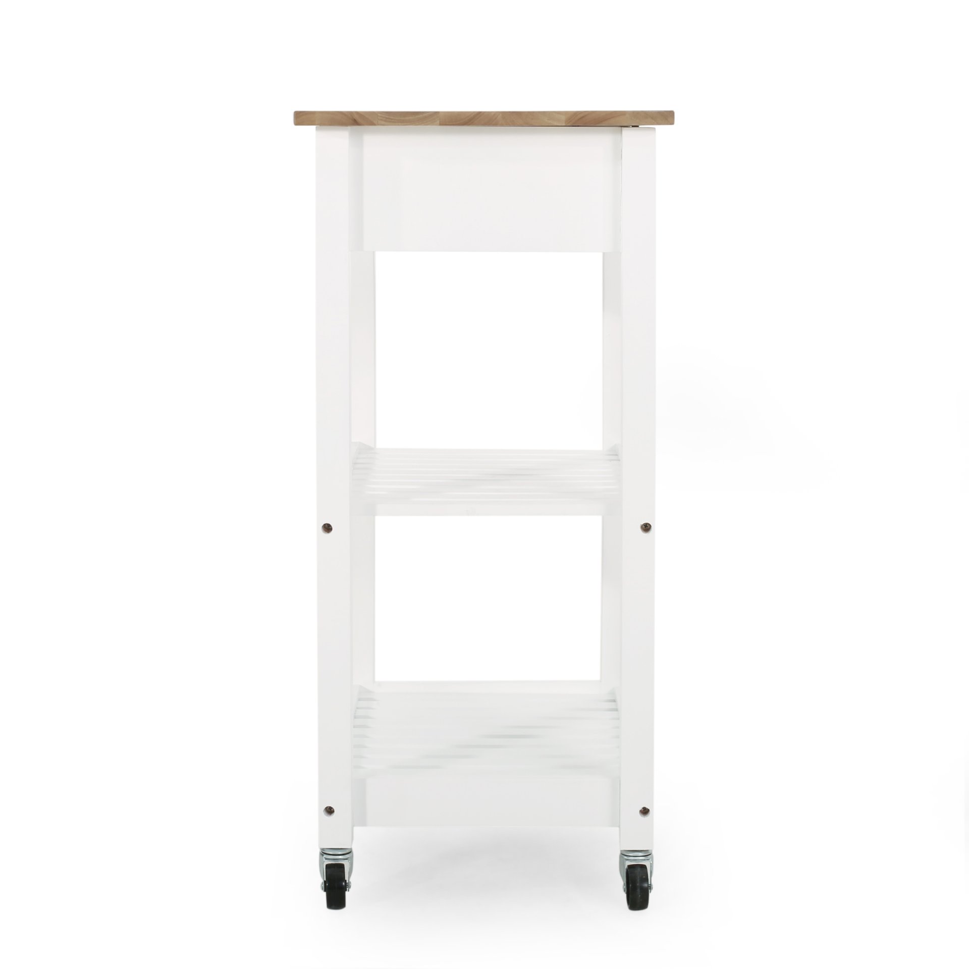 Tattnall - Kitchen Cart With Wheels - White - Image 9