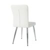 Modern Dining Chair (Set of 4), Cloth Upholstered, Electroplated Metal Legs, Versatile For Home Use - White - Image 10