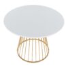 Canary Cosmo - Contemporary Dining Table - Gold / White - Image 3
