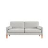 Roma - Modern 3 Seater Sofa Couch For Living Room Upholstered Fabric - Beige - Image 5