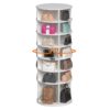6 Tier Spinning Shoe Rack, Free Standing, 360° Revolving Shoe Organizer - White - Image 5