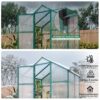 Newly Marketed Gain Height Windproof Aluminum Greenhouse 6 X 4 Ft Polycarbonate Greenhouse Raised Base And Anchor Aluminum Heavy Duty Walk - In Greenhouses For Outdoor Backyard In All Season - Green - Image 4