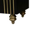 4 Door Cabinet Modern Fluted Sideboard Buffet With Storage, Curve Element With Strict Lines - Black - Image 10
