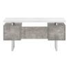 Computer Desk For Home Office, Laptop, Left, Right Set - Up, Storage Drawers, Modern - White - Image 4